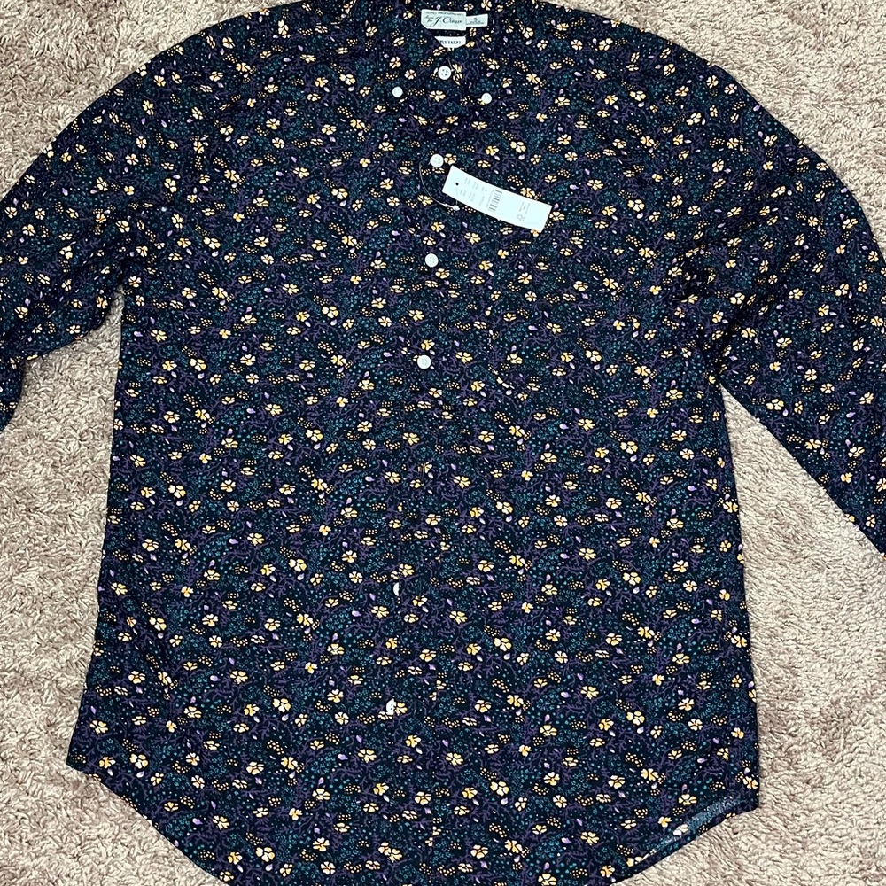 NWT J.Crew 100s 2 Ply Yarns Secret Wash Shirting Slim Size Small - Picture 10 of 10